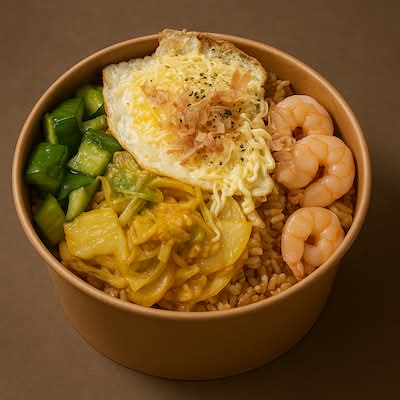 Japanese Style Egg Fried Rice w Prawn / 日式經典蝦仁炒飯